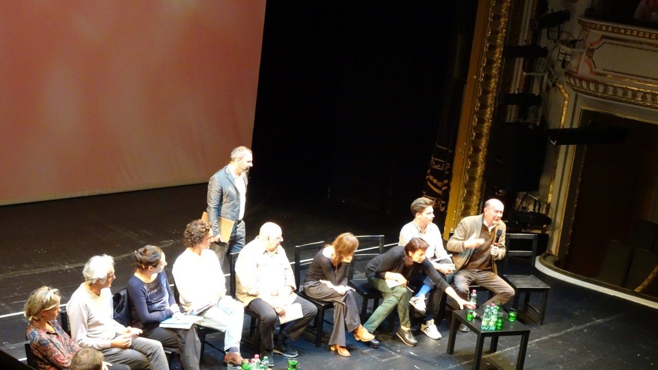 Matinee im Stadttheater Klagenfurt mit Intendant Scholz und Autor Cesare Lievi (foto: eak)